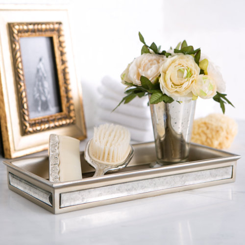 House of Hampton® Strafford Glass Bathroom Accessory Tray & Reviews ...
